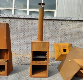 Corten Outdoor Fireplace