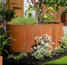 corten Steel planter pot