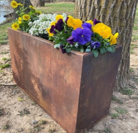 corten Steel planter pot