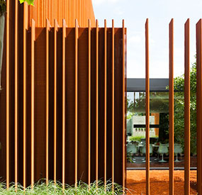 Corten Steel Fence