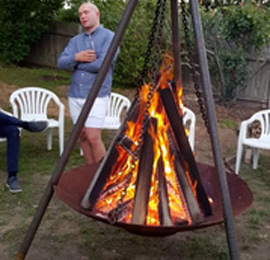 outdoor propane fire pit